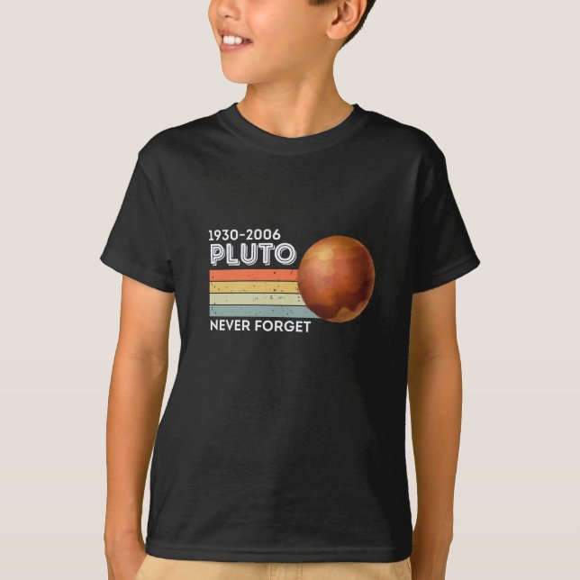 T-shirt N'Oubliez Jamais La Chemise Pluto. Espace amusant  (Devant)