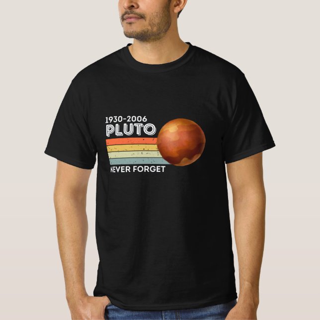 T-shirt N'Oubliez Jamais La Chemise Pluto. Espace amusant  (Devant)