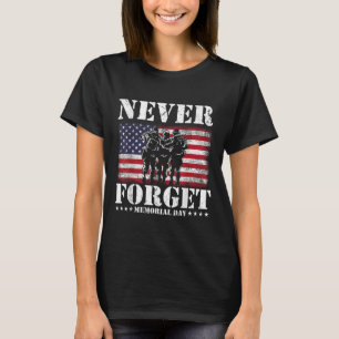 T-shirt N'oubliez jamais la journée commémorative du drape