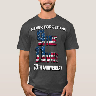 T-shirt n'oubliez jamais le 9 11 anniversaire