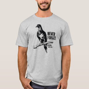 T-shirt N'oubliez jamais le pigeon de passager Martha
