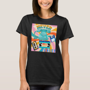T-shirt N'oubliez jamais les vieux téléphones Cassettes ca