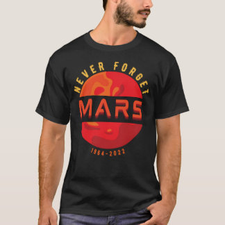 T-shirt N'Oubliez Jamais Mars Tee Retro Style Funny Space 