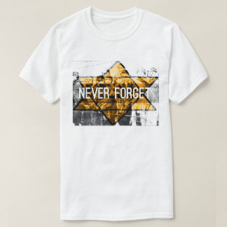 T-shirt N'oubliez jamais/pièce en t antisémitisme de fin