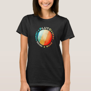 T-shirt N'Oubliez Jamais Pluto Funny Retro Planet Space Sc