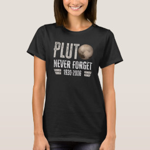 T-shirt N'oubliez jamais Pluto Retro Style Space 2