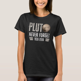 T-shirt N'oubliez jamais Pluto Retro Style Space 2
