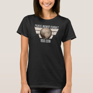 T-shirt N'oubliez jamais Pluto Retro Style Space 4