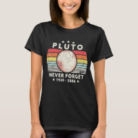N'oubliez jamais Pluto Retro Style Space Science 1