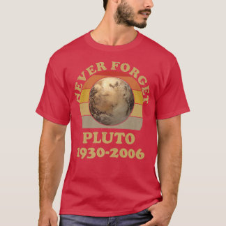 T-shirt N'oubliez jamais Pluto Retro Vintage Sunset drôle
