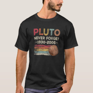 T-shirt N'oubliez jamais Pluton 1930-2006 Astronomie drôle