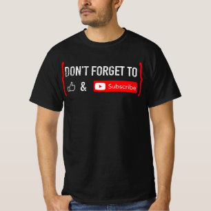 T-shirt N'oubliez pas d'aimer et d'abonner le créateur vi