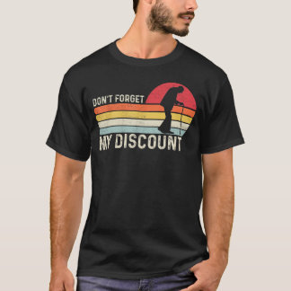 T-shirt N'oubliez pas ma réduction pour senior