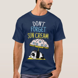 T-shirt N'oubliez pas Sun Cream Uv Awareness Uv Safety 2