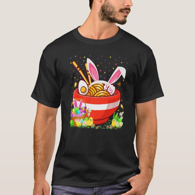 T-shirt Nouilles Alimentation OEufs de Pâques Chasse Noix  (Devant)