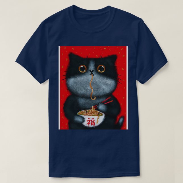 T-shirt nouilles Kittys (Design devant)