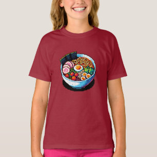T-shirt Nouilles Pixel Art Ramen