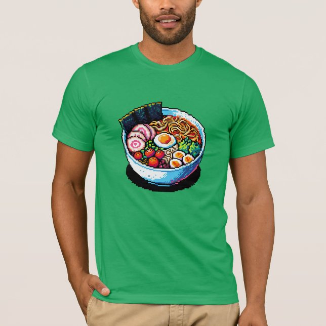T-shirt Nouilles Pixel Art Ramen (Devant)