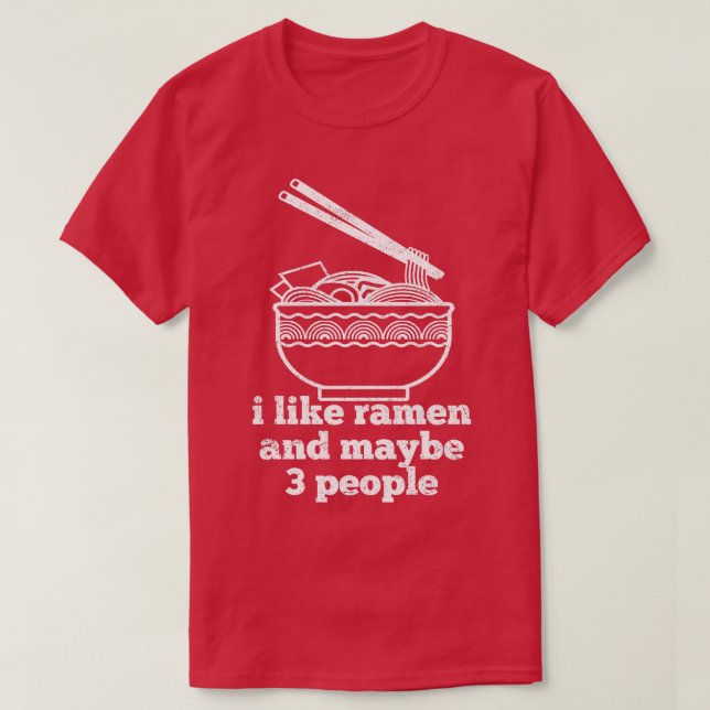 T-shirt Nouilles Ramen japonais 3 (Design devant)