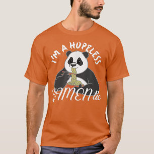 T-shirt Nouilles Ramen Ourson Panda Mignon Ramentique Sans