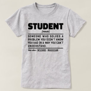 T-shirt Noun de l'élève Définition Drôle Graduation présen