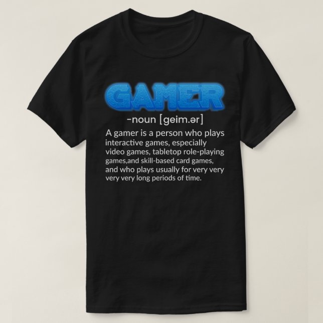 T-shirt Noun Funny Citation de jeu vidéo jeu cadeau (Design devant)