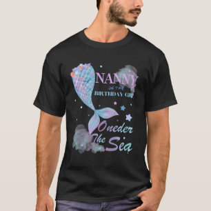 T-shirt Nounou 1Er Anniversaire Sirène Derrière La Famille