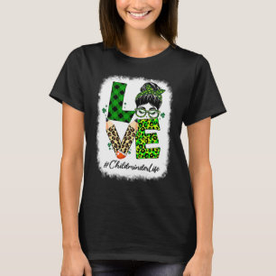T-shirt Nounou Amour Femmes Décolorées Chignon Décoiffé St