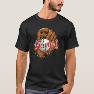 T-shirt Nounou de baseball Softball Sport Joueuse Nana Co