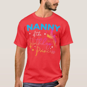 T-shirt Nounou de l'anniversaire Princesse Anniversaire Un