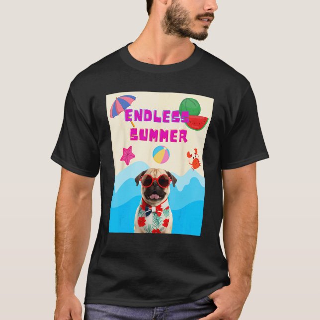 T-shirt Nounou de plage (Devant)