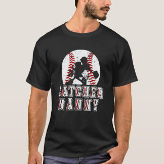 T-shirt Nounou de receveur de baseball d'une nounou de rec