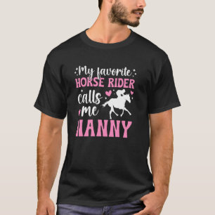 T-shirt Nounou de spectacle équestre Grand-mère fière Noun