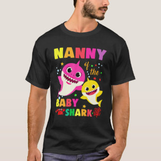 T-shirt Nounou du bébé requin Anniversaire maman Mon requi