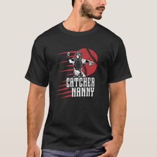 T-shirt Nounou Receveur de Baseball d'une Nounou Receveur