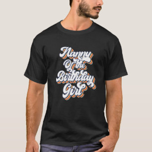 T-shirt Nounou Vintage rétro de la fille d'anniversaire co