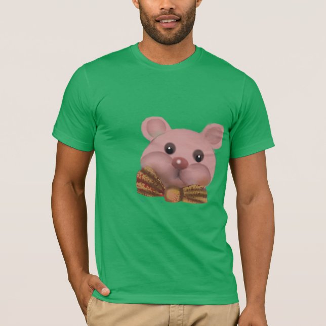 T-shirt nounours avec ruban (Devant)