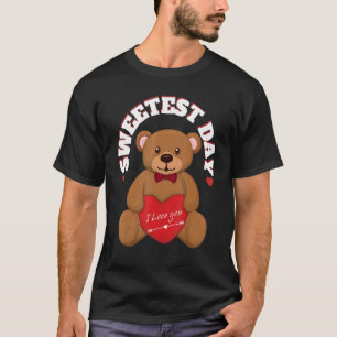 T-shirt Nounours d'ours en peluche de la Saint-Valentin av