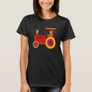 T-shirt Nounours veut conduire l'agriculture tracteur