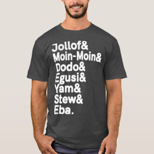 T-shirt Nourriture africaine nigériane Jollof Rice Nigeri