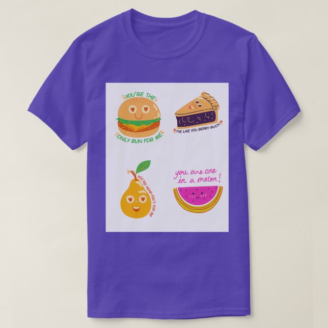 T-shirt Nourriture amusante (Design devant)