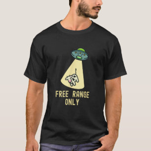 T-shirt Nourriture Biologique Drôle d'UFO Alien Abduction