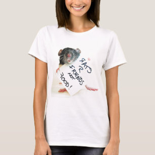 T-shirt Nourriture d'amis des rats R pas