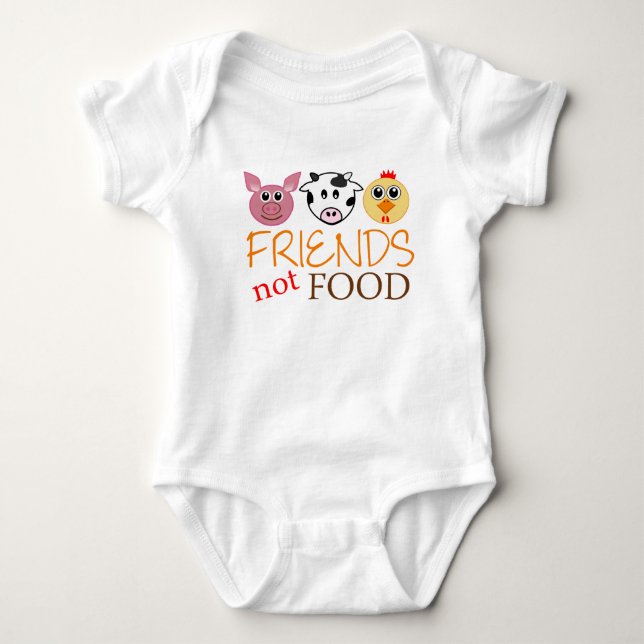 T-shirt Nourriture d'amis pas (Devant)