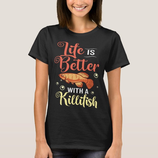 T-shirt Nourriture d'aquarium de poisson clown Killifish R (Devant)