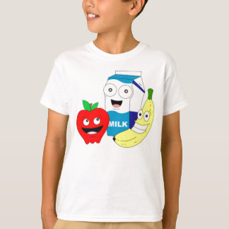 T-shirt nourriture de bande dessinée