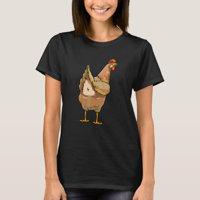 T-shirt Nourriture de cul de poulet Femmes aiment Chick Fo (Devant)