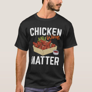 T-shirt Nourriture de la matière de poulets d'aile