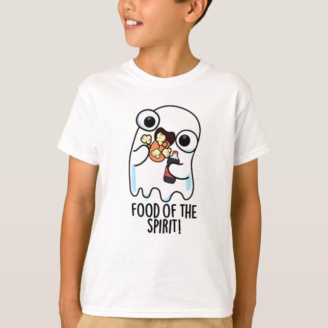 T-shirt Nourriture De L'Esprit Blague De Fantôme Drôle  (Devant)
