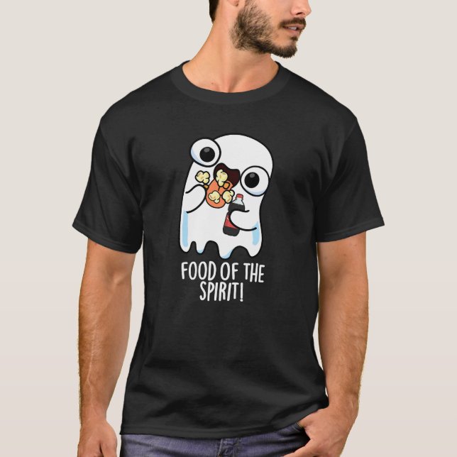 T-shirt Nourriture De L'Esprit Blague De Fantôme Drôle Fon (Devant)